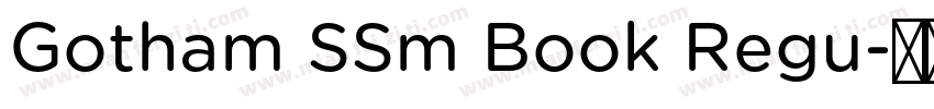 Gotham SSm Book Regu字体转换